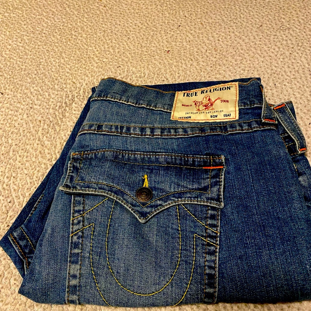 Never worn Mens size 42 True Religion Denim Jeans
